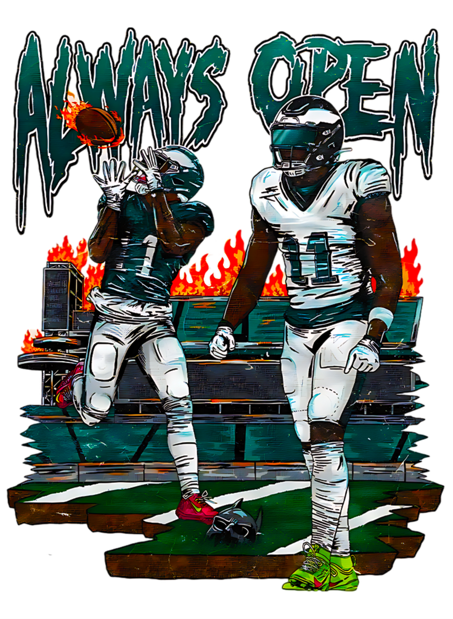 AJ Brown 'Always Open' Graphic Tee