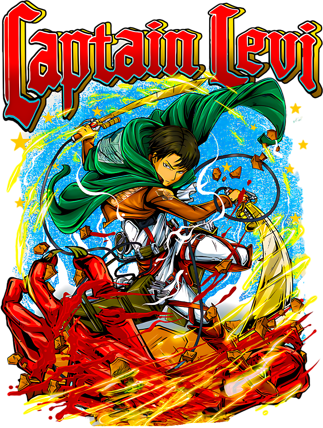 Captain Levi Graphic Tee - Attack on Titan
