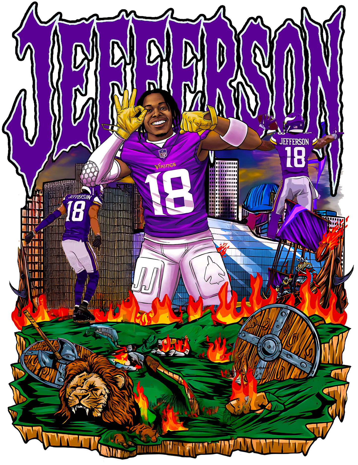 Justin Jefferson Graphic Tee v2