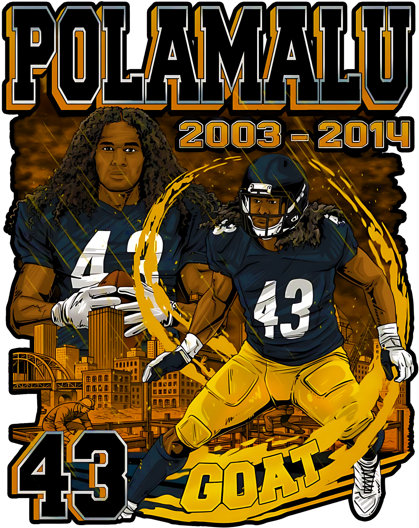 Troy Polamalu Graphic Tee