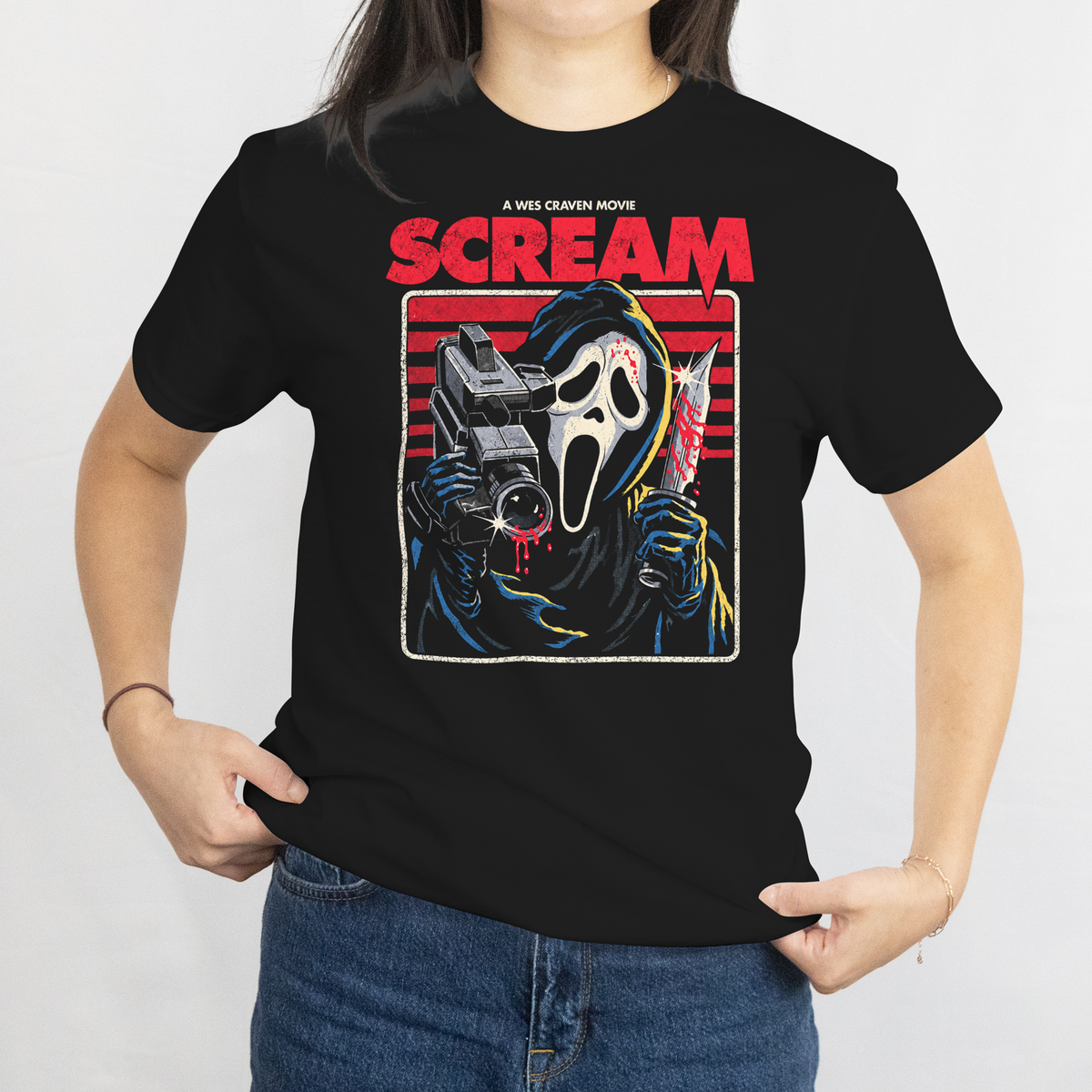 Scream Ghostface Movie Poster Graphic Tee