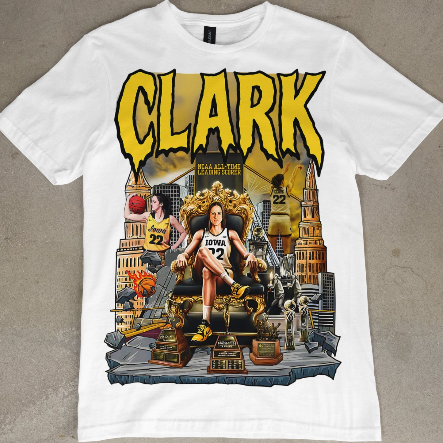 Caitlin Clark Graphic Tee - Iowa Throwback