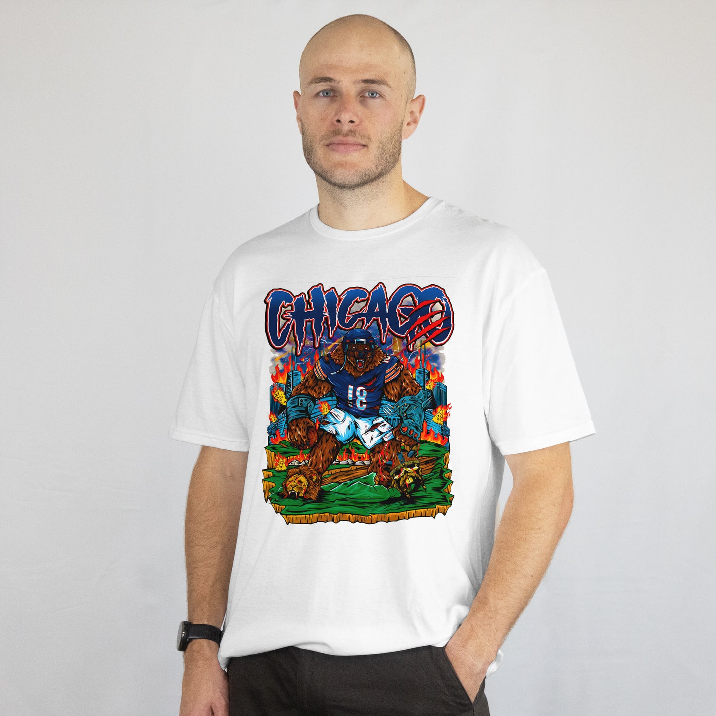 Chicago Bears Graphic Tee Mascot