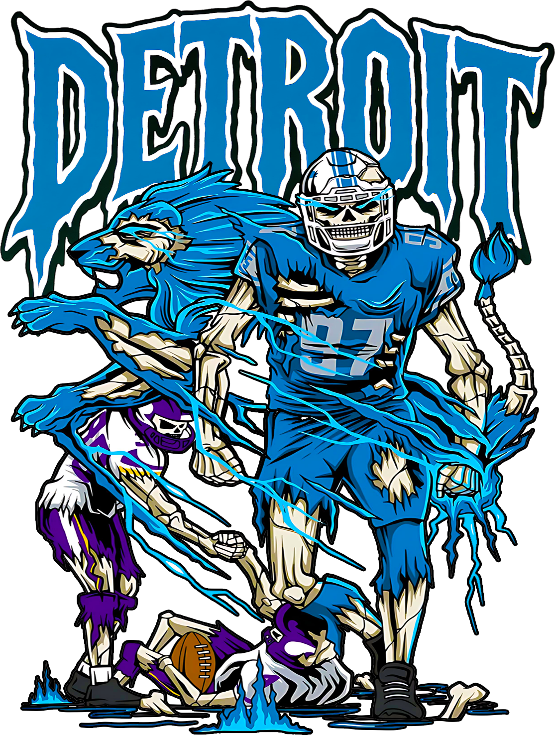 Detroit Lions Aiden Hutchinson Graphic Tee