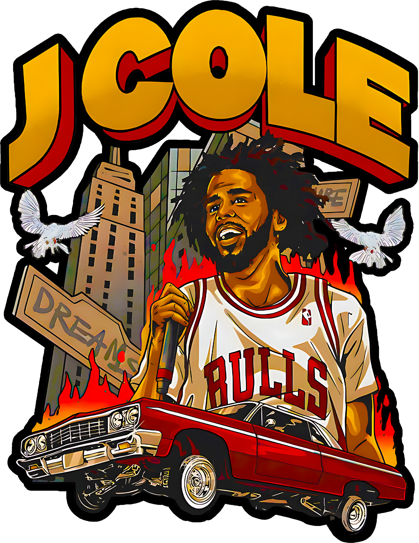 J Cole Graphic Tee v2 - Chicago