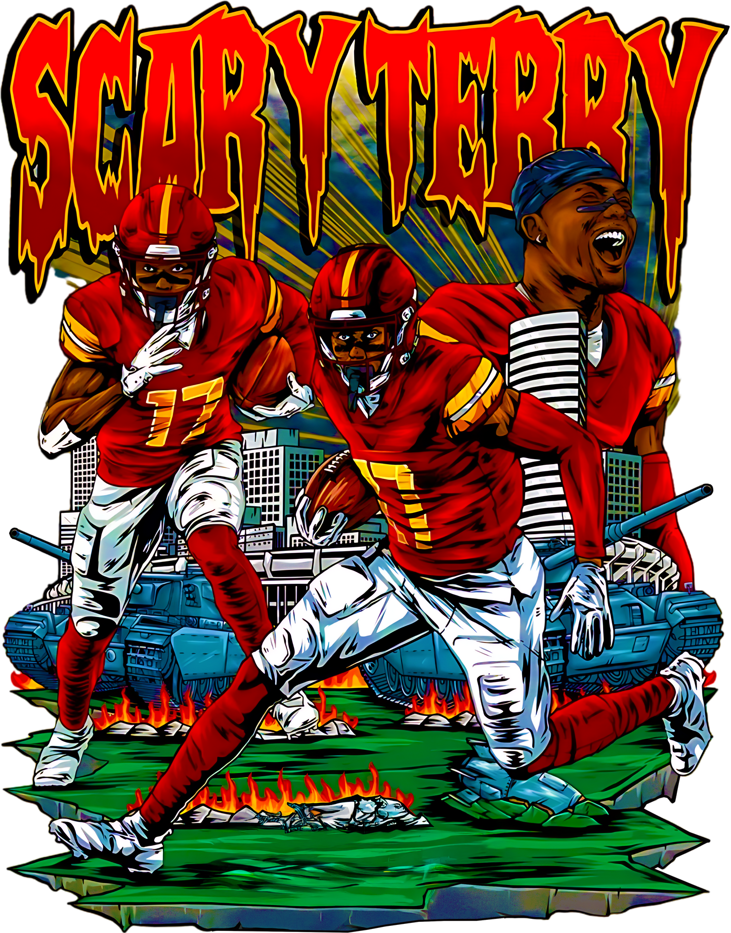 Terry McLaurin 'Scary Terry' Graphic Tee