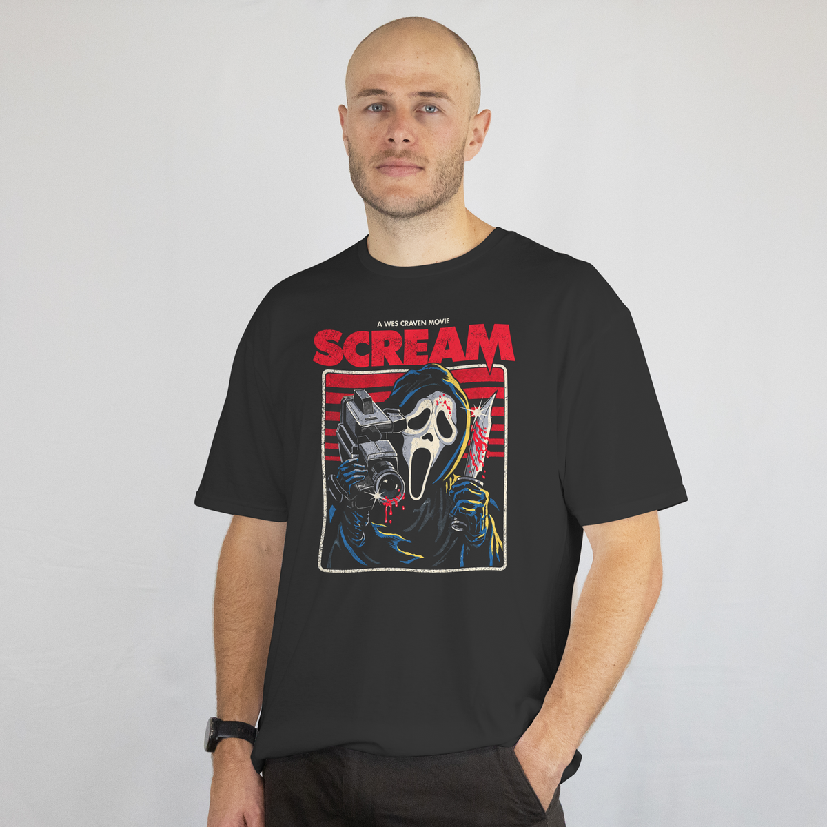 Scream Ghostface Movie Poster Graphic Tee