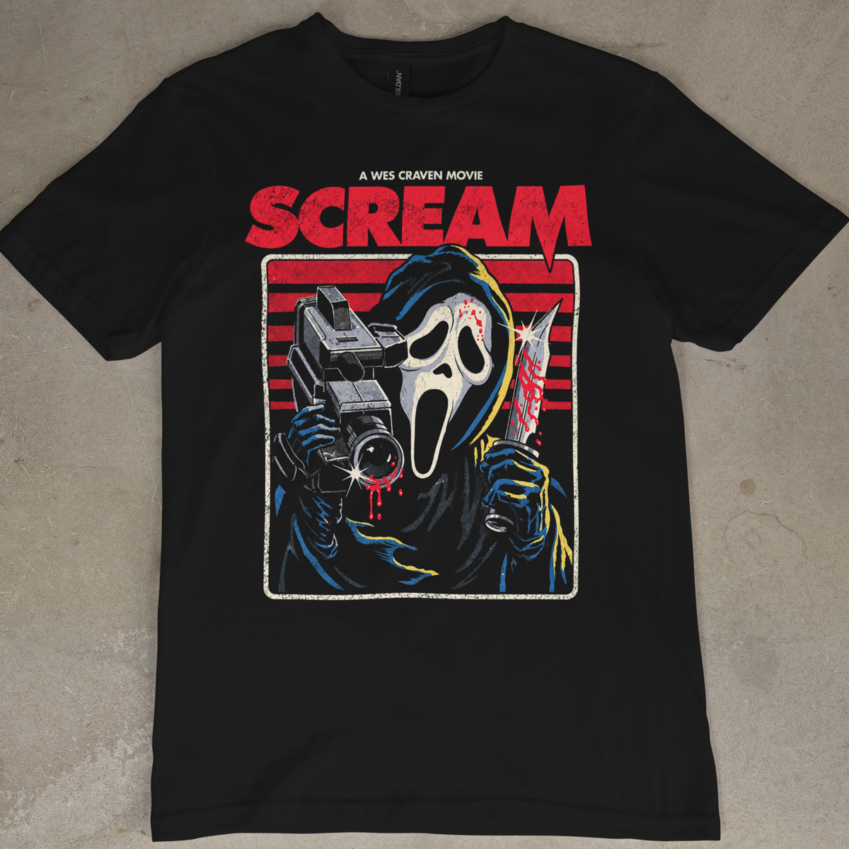 Scream Ghostface Movie Poster Graphic Tee