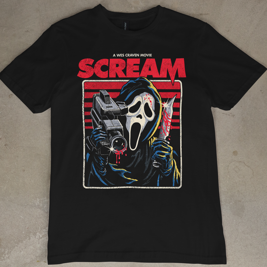 Scream Ghostface Movie Poster Graphic Tee