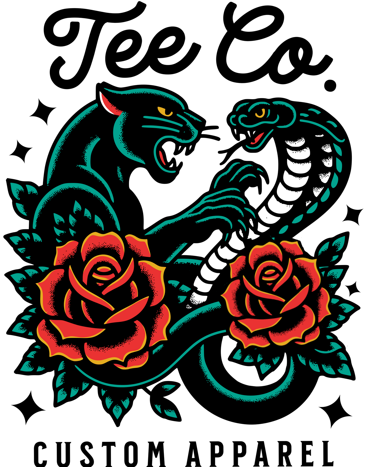 Tee Co. Custom #1 - Panther and Cobra