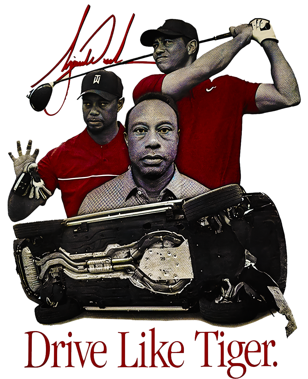 Tiger Woods "Drive Like Tiger" Graphic Tee