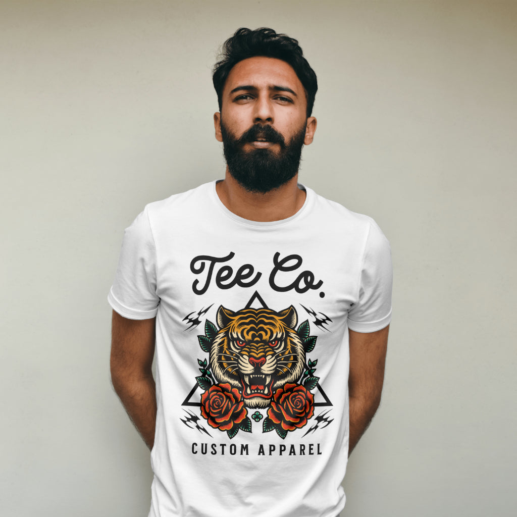 Tee Co. Custom #3 - Tiger / Roses