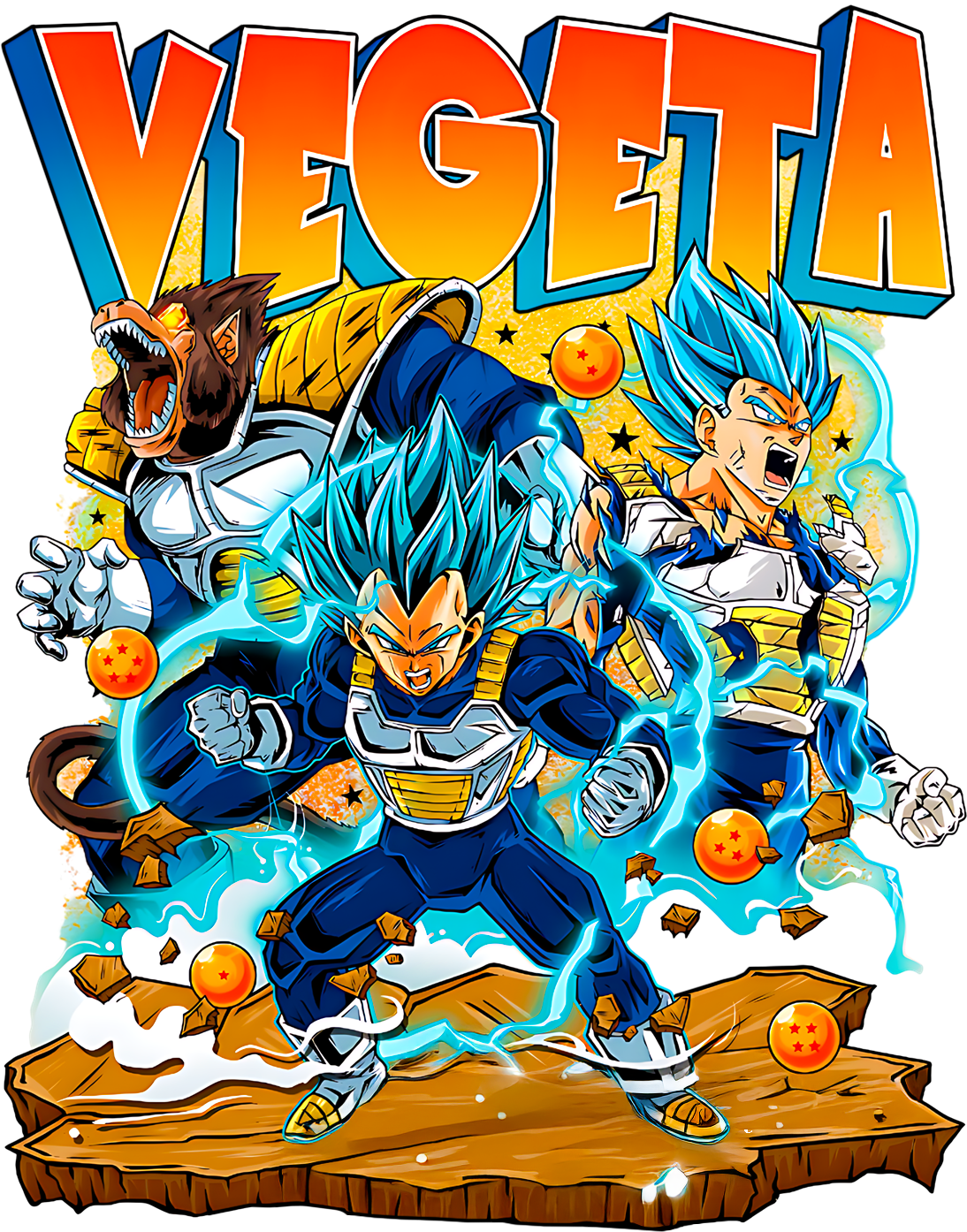 Vegeta Graphic Tee - Dragonball Z