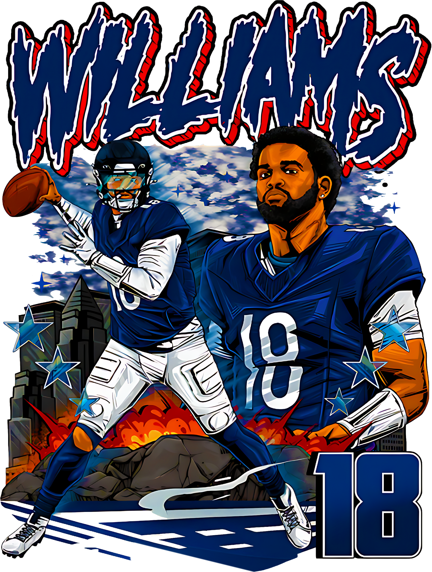 Caleb Williams Graphic Tee v2 Alternate