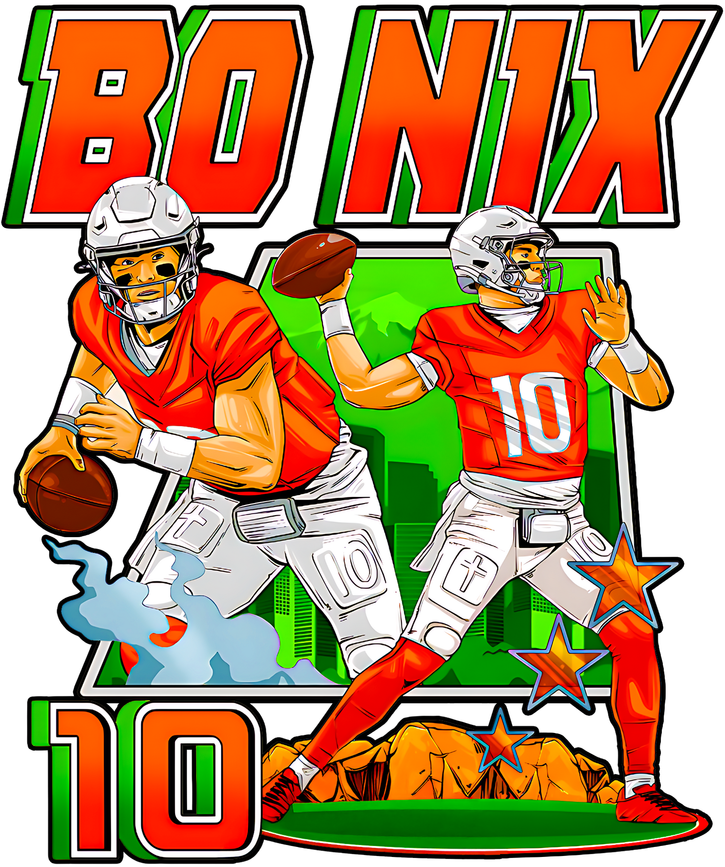 Bo Nix Graphic Tee