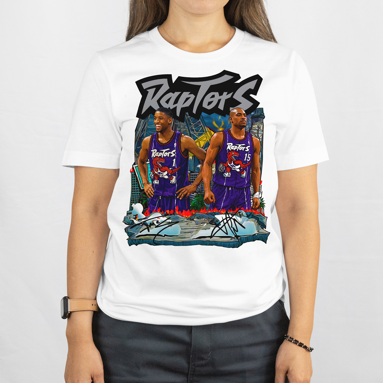 Toronto Raptors Vince Carter Tracy McGrady Throwback