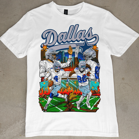 Dallas Cowboys Graphic Tee (Ceedee Lamb & Dak Prescott)