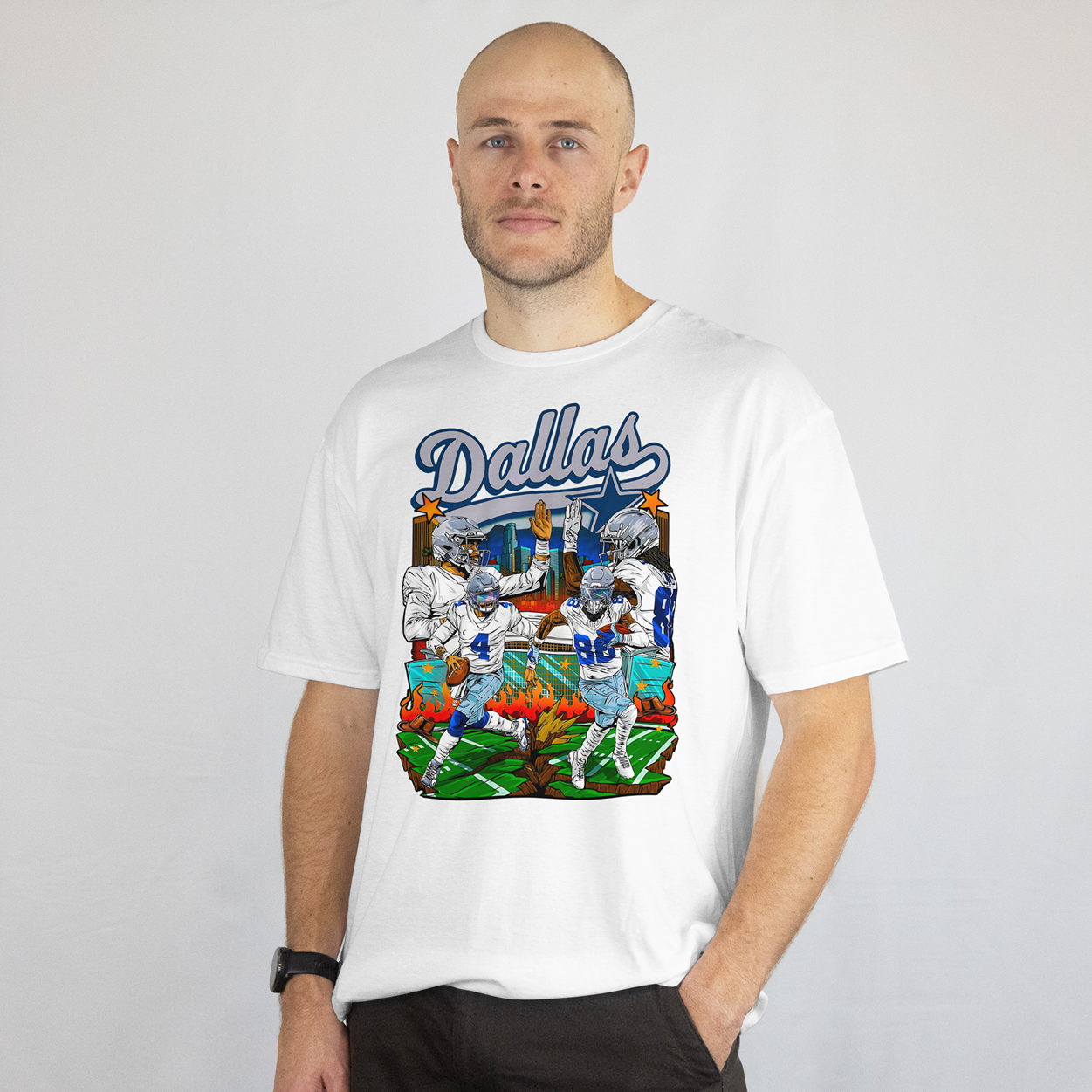 Dallas Cowboys Graphic Tee (Ceedee Lamb & Dak Prescott)